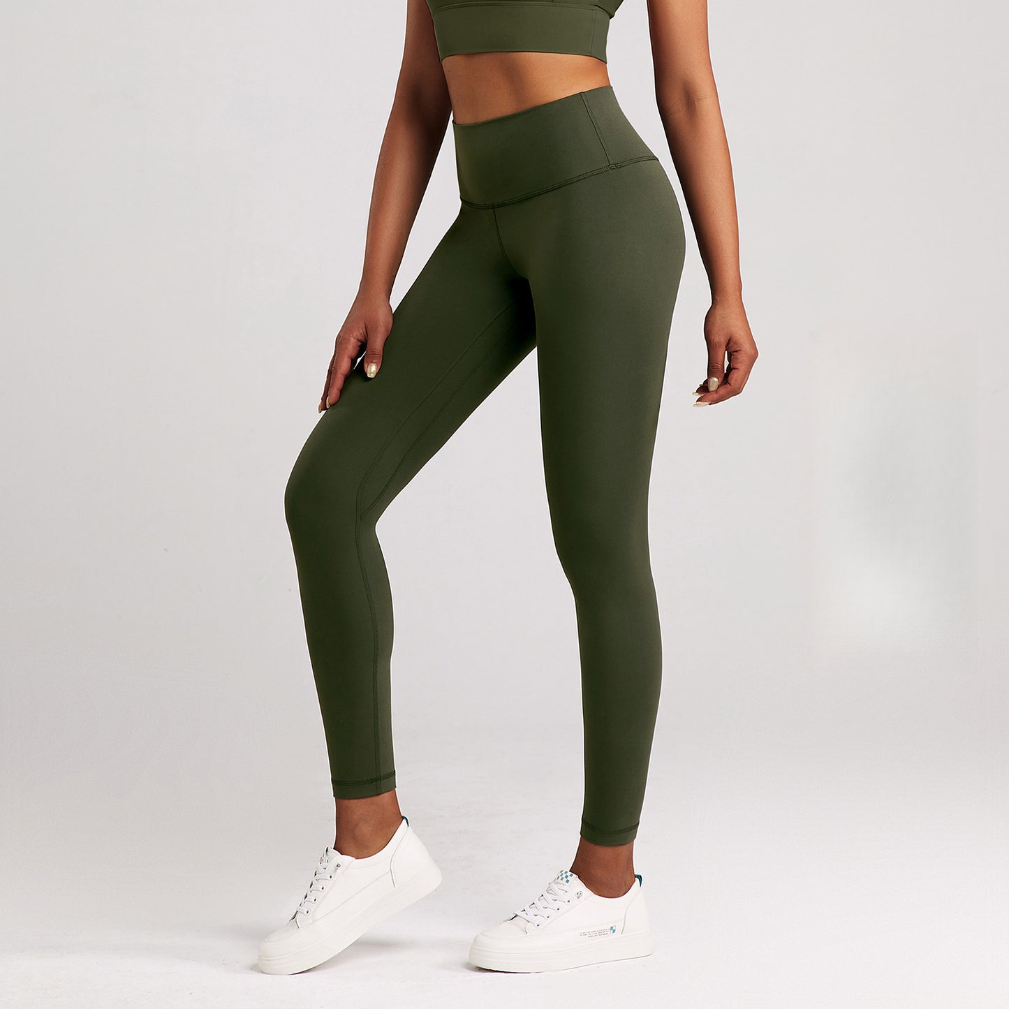 Lulu Yoga Pants Women's High Elastic Nude Feel Brushed Sports Running Fitness Pants High Waist Hip Lift Skinny Pants Slim Fit