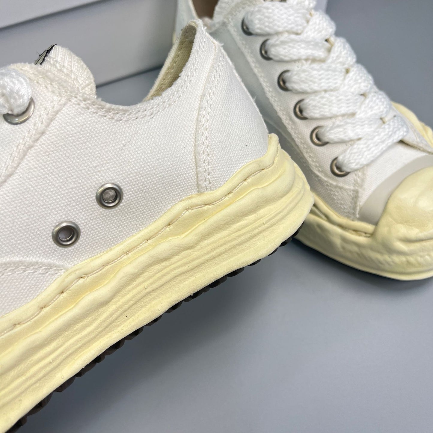 GMabcd Mmy Open Smile Dissolving Shoes Canvas Thick Sole Height Increasing Unisex Casual Sneakers
