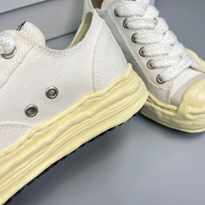 GMabcd Mmy Open Smile Dissolving Shoes Canvas Thick Sole Height Increasing Unisex Casual Sneakers
