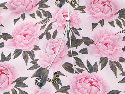 Peony Floral Short Sleeve Shirt Flower Men & Women Trendy Loose Casual Top
