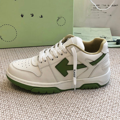 Gmabcd Off Trendy Brand Men and Women Shoes Genuine Leather Casual Sneakers Panda Color Thick Sole Low Top Bread Shoes