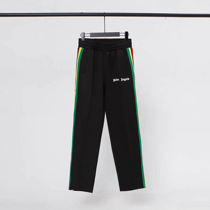 24SS Retro Trend Angel Color Block Embroidered Casual Jacket Top Jacket Set Long Pants Sweatshirt Trend