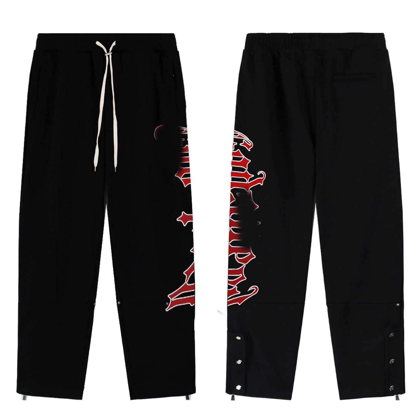 GMabcd Casual Set God-peed Patch Letter Cardigan Hoodie High Street Men's Casual Sweatshirt Sweatpants