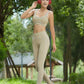 a-l-o Yoga Set High-Quality Sports Set Pilates Set AIRBRUSH HEART THROB BRA