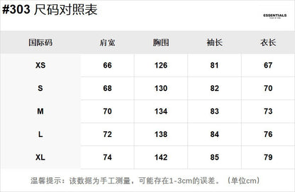 FOG Double-Line Classic Hoodie with Front 3D Letters Loose Fit Unisex Essentials Sweatshirt