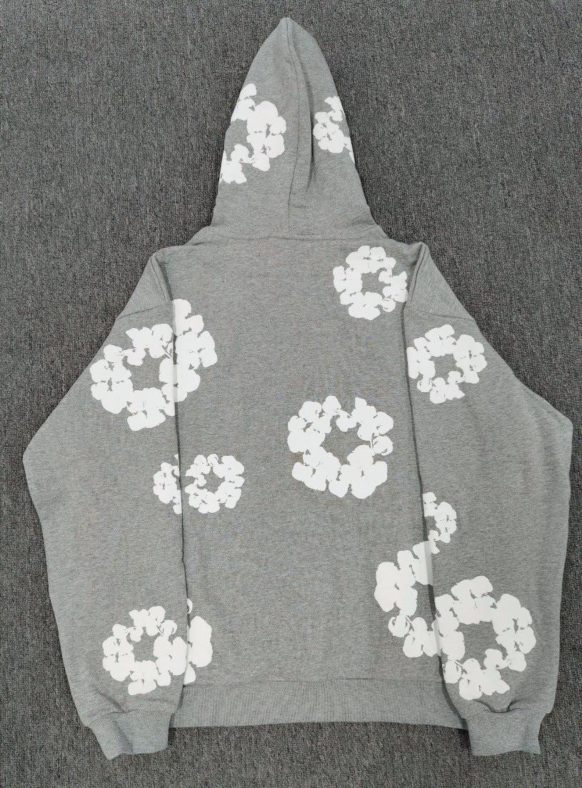 [High Quality Version] All Cotton Denim Tears Hoodie Kapok Hoodie American High Street Trendy Sweatshirt