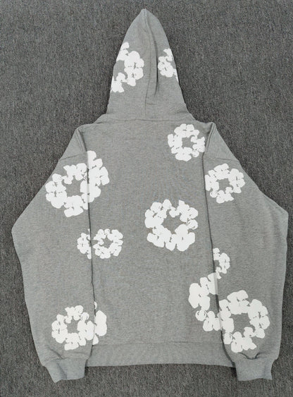 [High Quality Version] All Cotton Denim Tears Hoodie Kapok Hoodie American High Street Trendy Sweatshirt