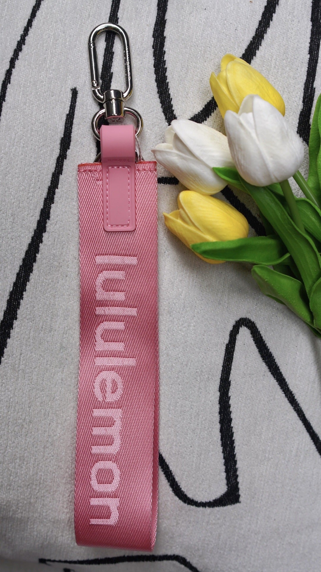 Lulu Same Style Mobile Phone Key High Quality Jacquard Pendant All Kinds of Bag Clothing Personality Trendy Decorations