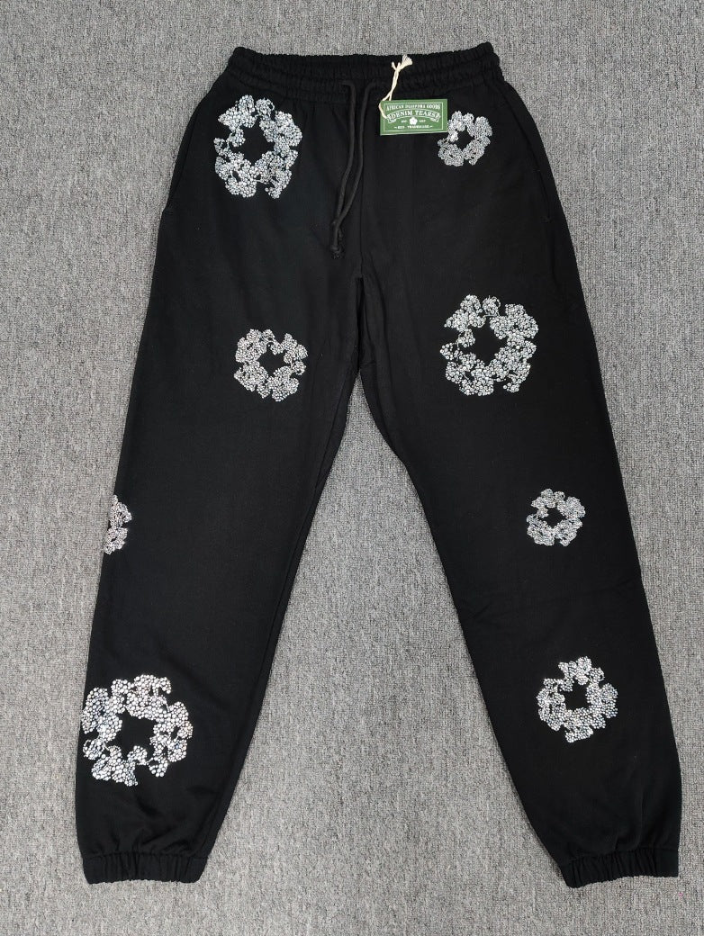 GMabcd Denim Tears Sweatshirt Main Line Kapok Rhinestone Casual Long Pants Hoodie Jacket Men【high quality】