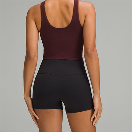 Women's Yoga Shorts Sports High Waist Tight Peach Bum Lift Shorts Cycling Fitness Pants Lulu Same Style Shorts