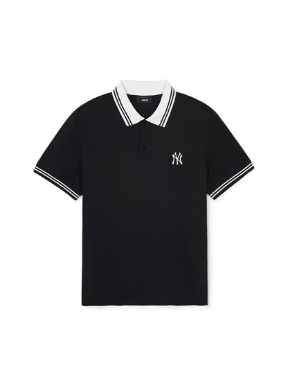 MIB Chest Embroidery LA Los Angeles Dodgers NY New York Yankees Double Yarn Pure Cotton Minimalist Polo Shirt