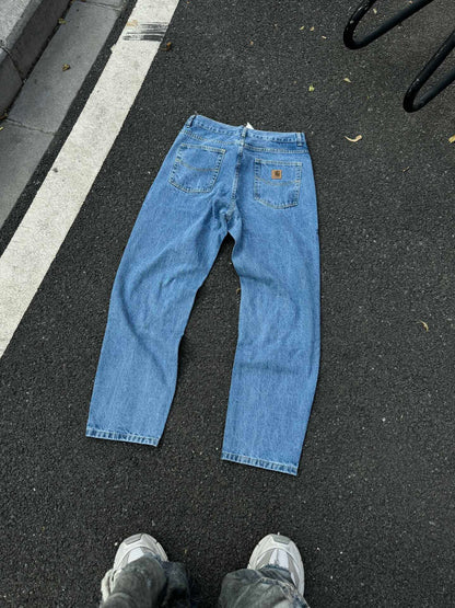Carhart Japanese Workwear Style Jeans Loose Straight High Street Design