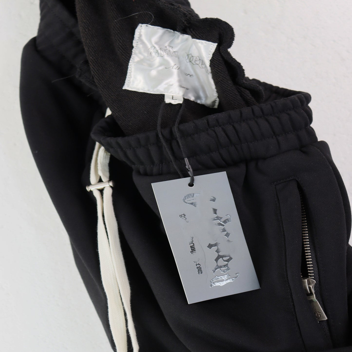 GMabcd Casual Set God-peed Patch Letter Cardigan Hoodie High Street Men's Casual Sweatshirt Sweatpants