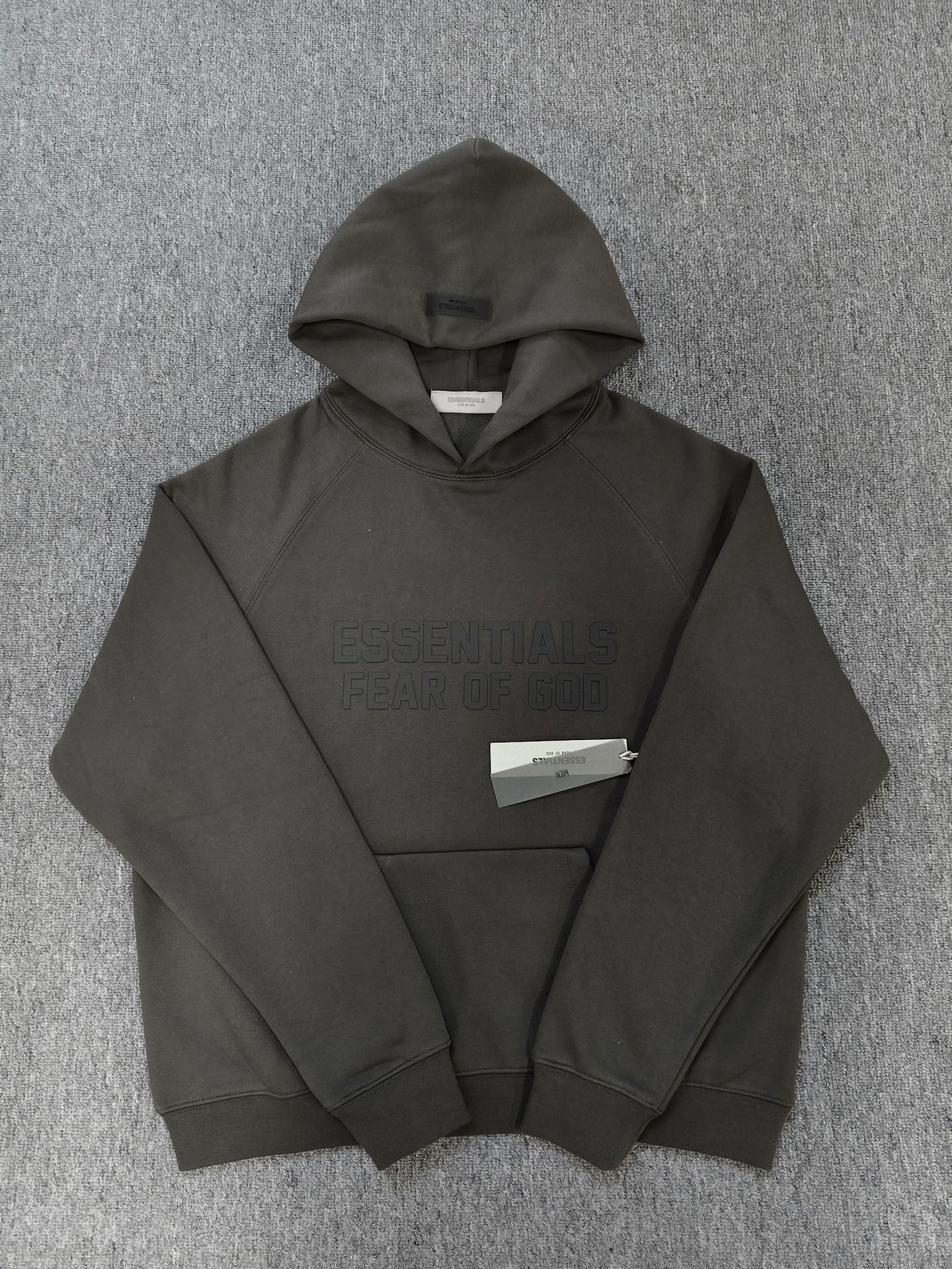 GMabcdFOG Double Line ESSENTIALS Chest Silicone Double Row Letter Hoodie Essentials Sweatshirt