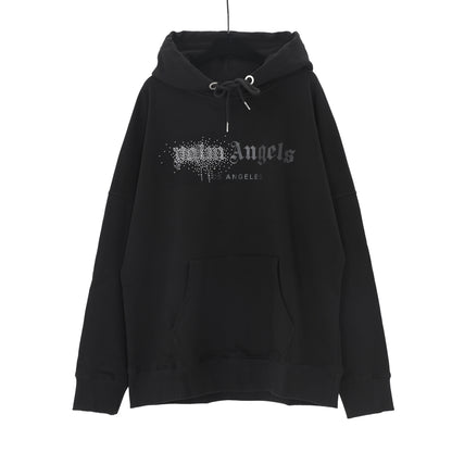Pullover Sweatshirt for Couples, Simple Letter Print, Drawstring Style, Versatile Hoodie