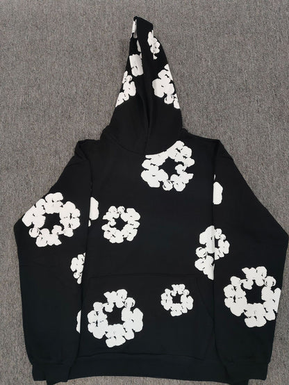 [High Quality Version] All Cotton Denim Tears Hoodie Kapok Hoodie American High Street Trendy Sweatshirt