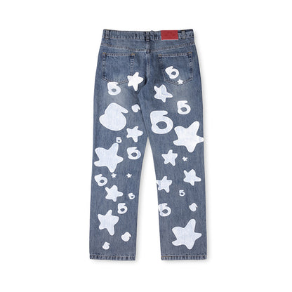 GMabcd-Sp5der worldwide 555555 Casual Denim Suit