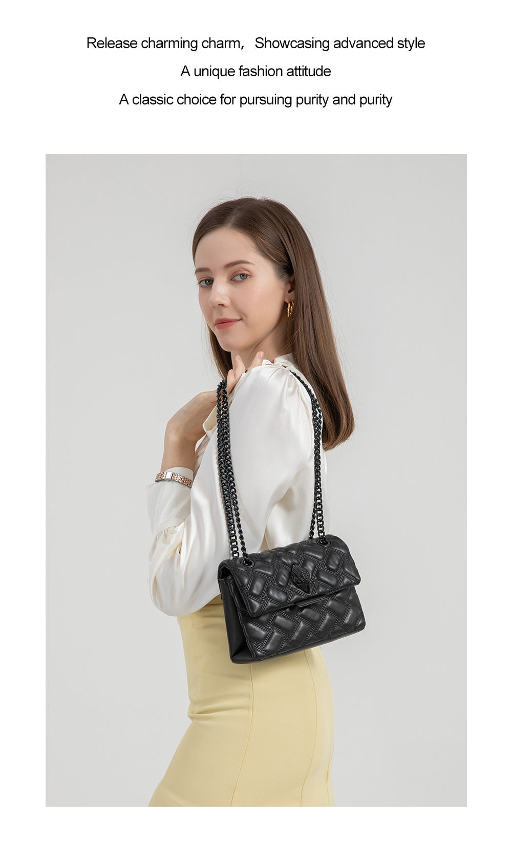 Eagle-head women's shoulder bag chain crossbody small bag