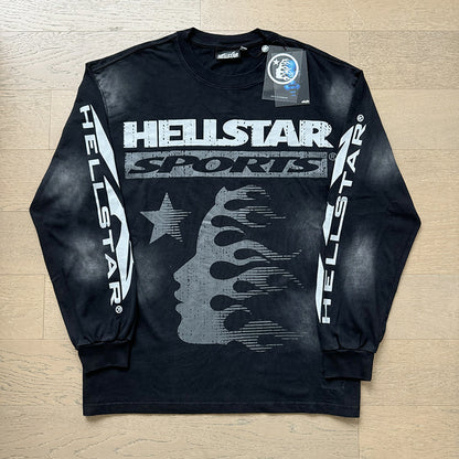 2025 Summer New American Fashion Brand Male and Female Couples Wear plus Size Loose Pullover Long Sleeve T-shirt Teenagers