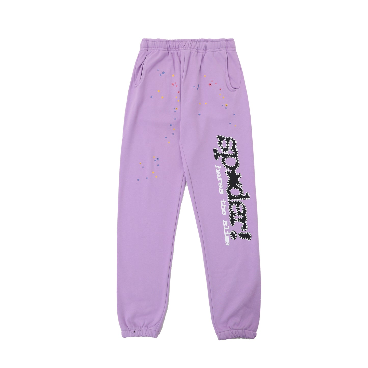 Sp55der High Quality Spider Web Foam Letter Loose Men's and Women's Suits Pants
