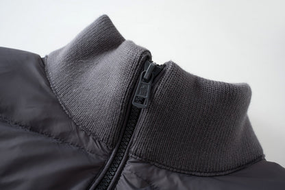 GMabcd 2026 Autumn Winter New Product Mouth Cover Wool Spliced Sleeves Unisex Down Jacket Coat