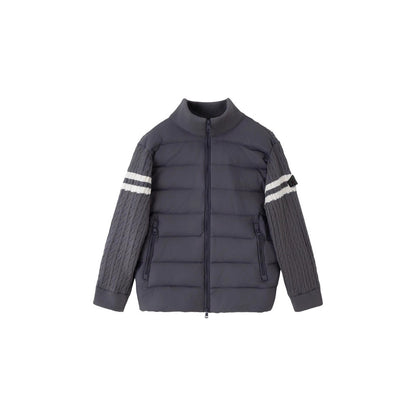 GMabcd 2026 Autumn Winter New Product Mouth Cover Wool Spliced Sleeves Unisex Down Jacket Coat