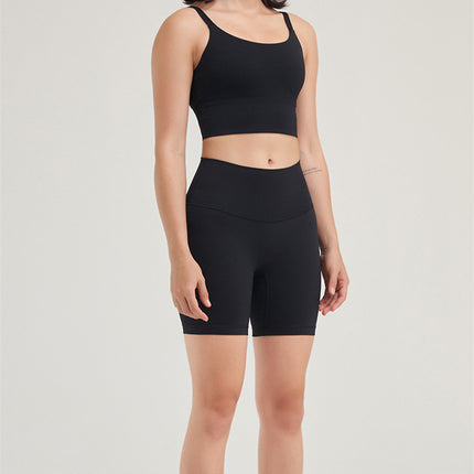 Women's Yoga Shorts Sports High Waist Tight Peach Bum Lift Shorts Cycling Fitness Pants Lulu Same Style Shorts