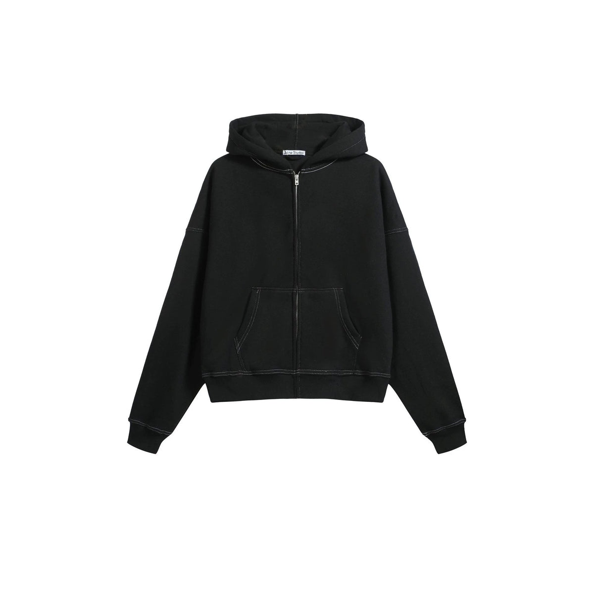 1996 Embroidered Logo Letter Zip-Up Loose-Fit Unisex Hooded Sweatshirt (Part 2)