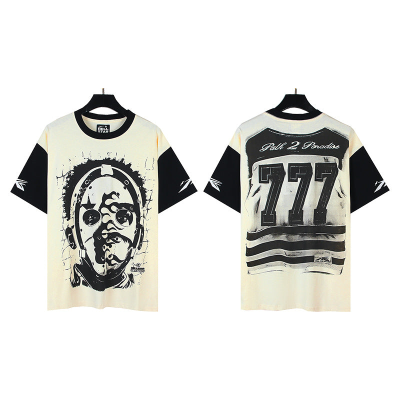 [1]TTY Summer Couples Wear plus Size Loose Pullover Short Sleeve T-shirt Youth Tee