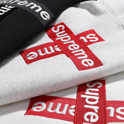 GMSupreme Fleece-Lined Full Series Hooded Sweatshirt Men's Jacket Hoodie BOX Classic Collaboration Long Sleeve