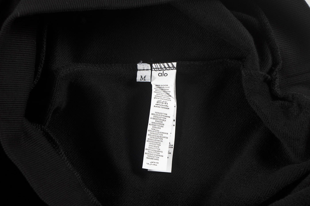 A-L-O Heavyweight Sweatshirt Loose Terry Warm Hoodie Zipper Casual Hooded Jacket