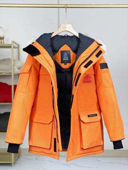 Big Goose New 08 Expedition Parka Classic Warm Hooded Short Down Jacket 4660M