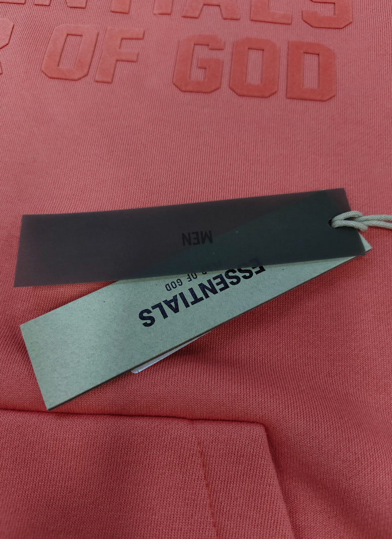 GMabcdFOG Double Line ESSENTIALS Chest Silicone Double Row Letter Hoodie Essentials Sweatshirt