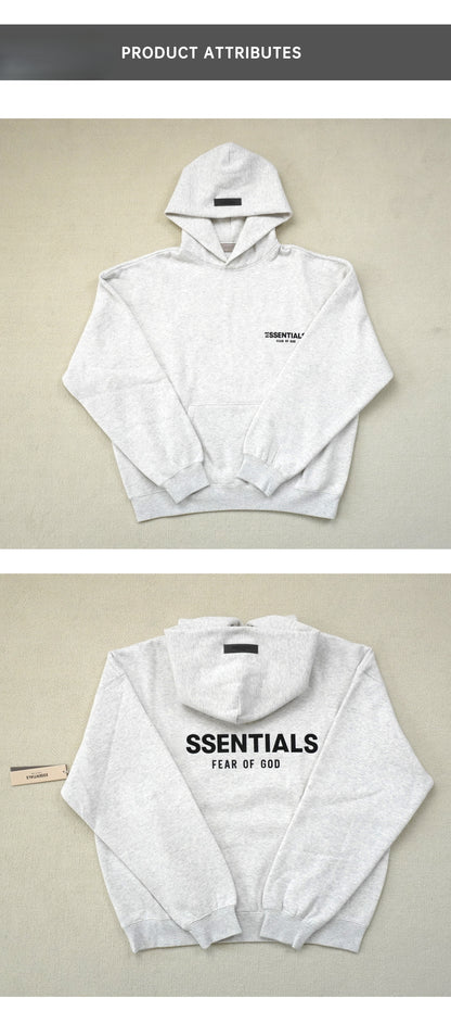 FFOG Double Line ESSEN-TIALS Season 8 Double Line High Street Trendy Brand Hoodie with Back Print[High quality]