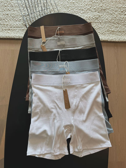 Ski** Kardashian Boyfriend European and American 2025 Women's Spring Sports Ribbed Shorts Slim Fit Spring Summer New Style