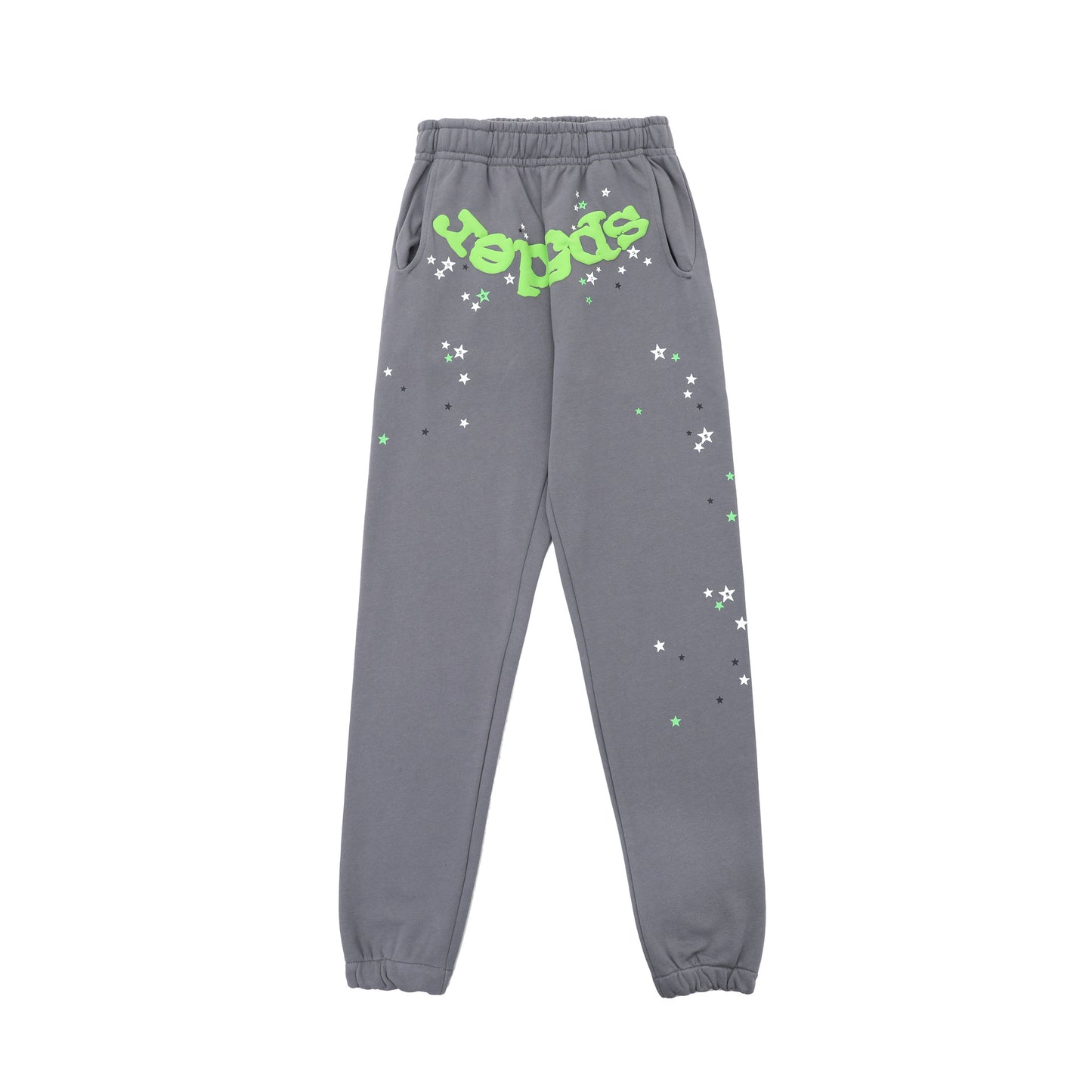 Sp55der High Quality Spider Web Foam Letter Loose Men's and Women's Suits Pants