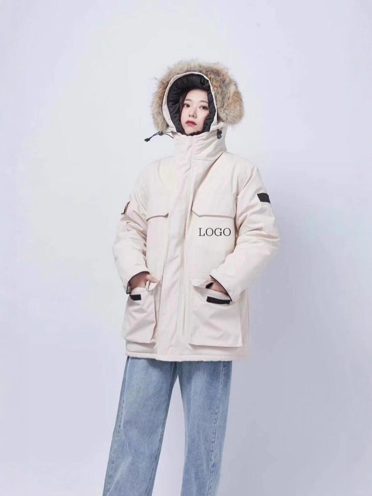 Big Goose New 08 Expedition Parka Classic Warm Hooded Short Down Jacket 4660M