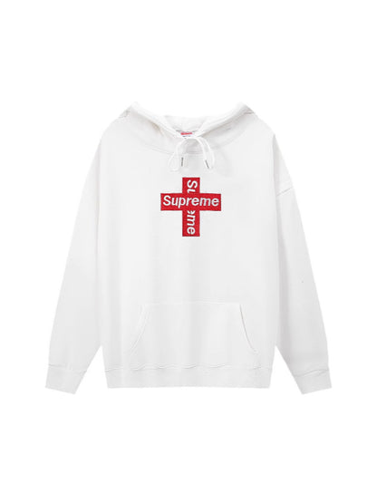 GMSupreme Fleece-Lined Full Series Hooded Sweatshirt Men's Jacket Hoodie BOX Classic Collaboration Long Sleeve