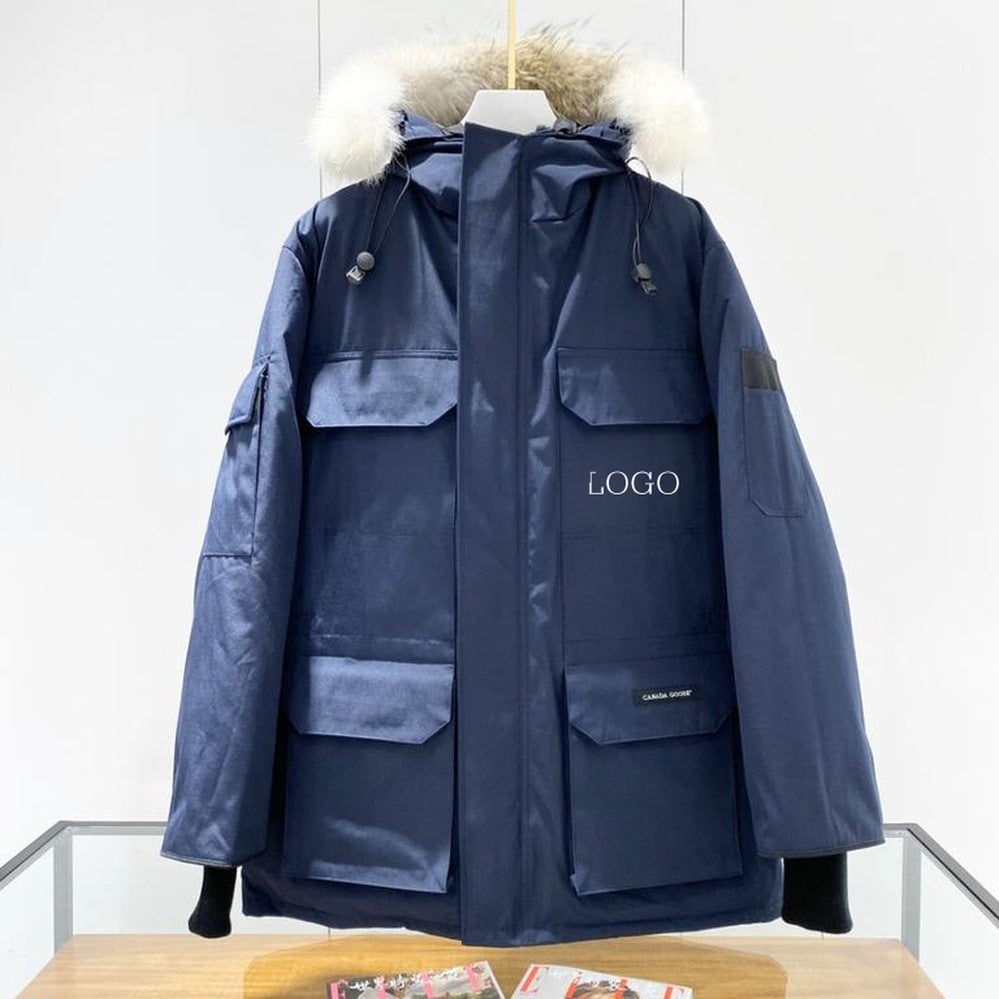 Big Goose New 08 Expedition Parka Classic Warm Hooded Short Down Jacket 4660M