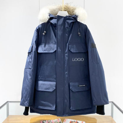Big Goose New 08 Expedition Parka Classic Warm Hooded Short Down Jacket 4660M
