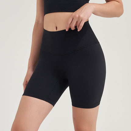 Women's Yoga Shorts Sports High Waist Tight Peach Bum Lift Shorts Cycling Fitness Pants Lulu Same Style Shorts