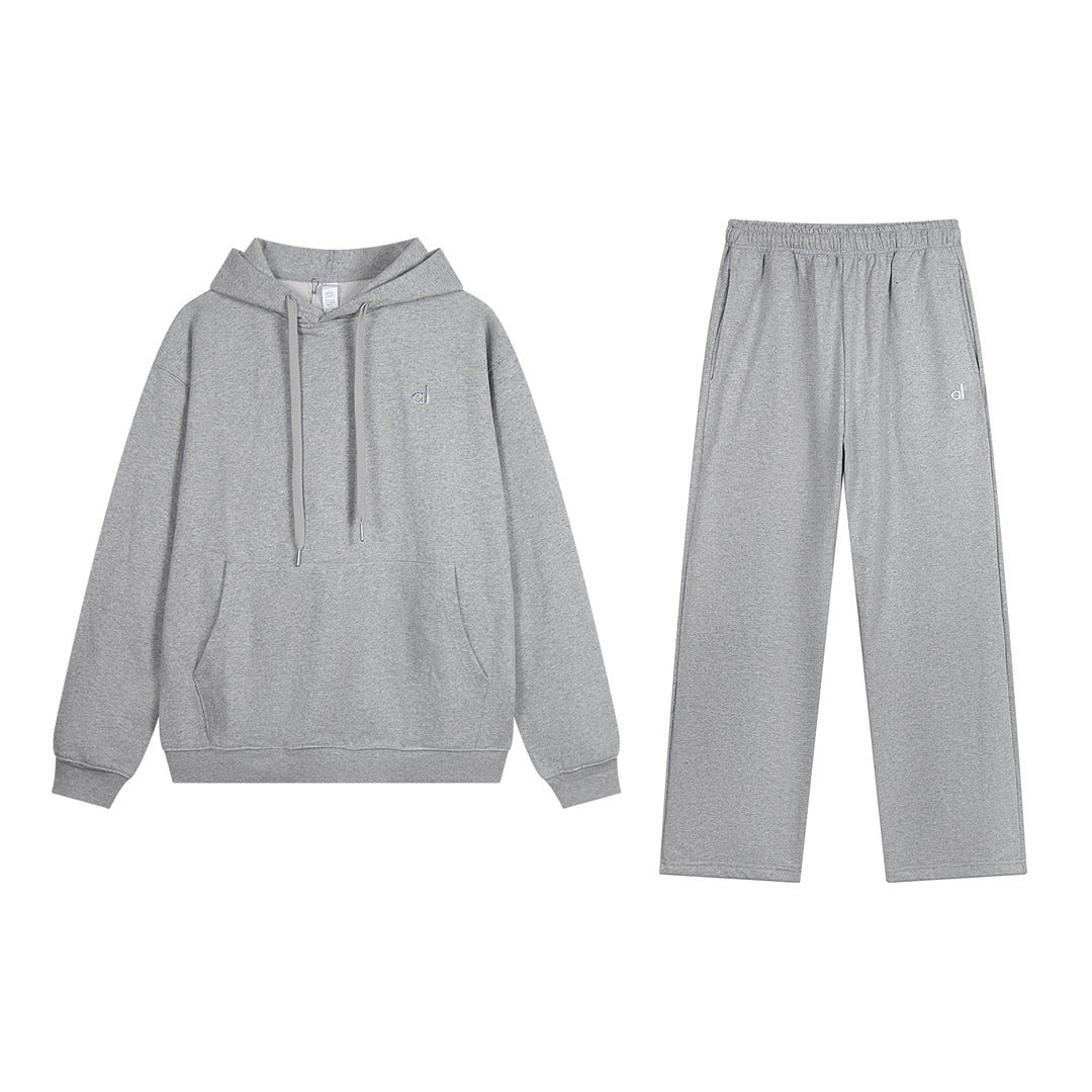A-L-O Heavyweight Sweatshirt Loose Terry Warm Hoodie Zipper Casual Hooded Jacket
