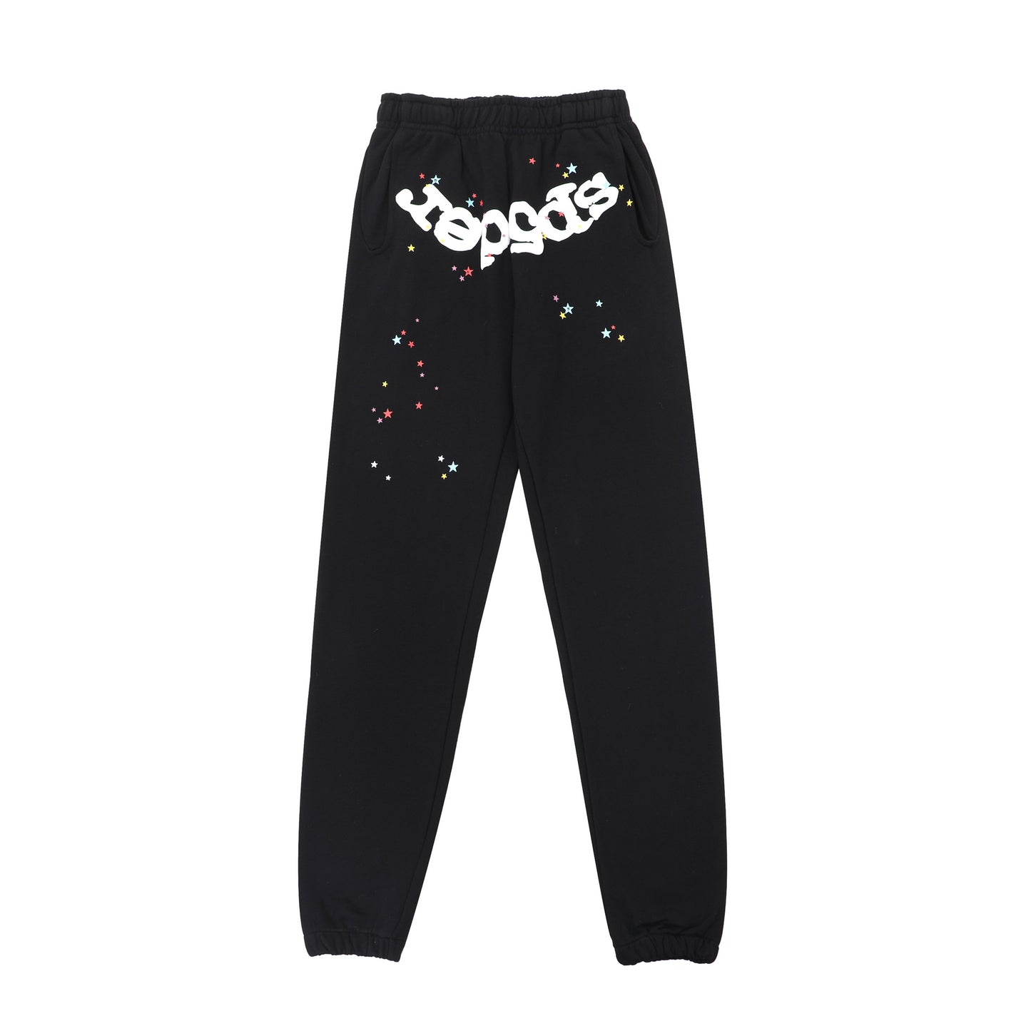 Sp55der High Quality Spider Web Foam Letter Loose Men's and Women's Suits Pants