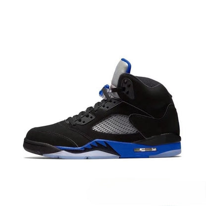 GMabcd-AJ5 High High-Top Basketball Shoes Buckle Broken Rukawa Kaede White Cement Ice Blue Low-Top Cushion Men and Women Sneakers