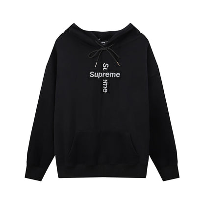GMSupreme Fleece-Lined Full Series Hooded Sweatshirt Men's Jacket Hoodie BOX Classic Collaboration Long Sleeve