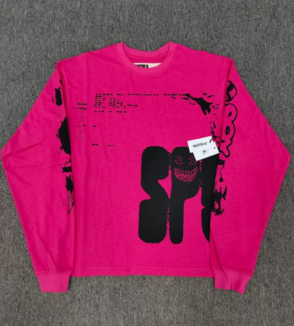New Hoodie Couple Spider Hip-Hop Casual Loose Jacket Fleece Sp55555der Sweatshirt Men(Hight Quality)