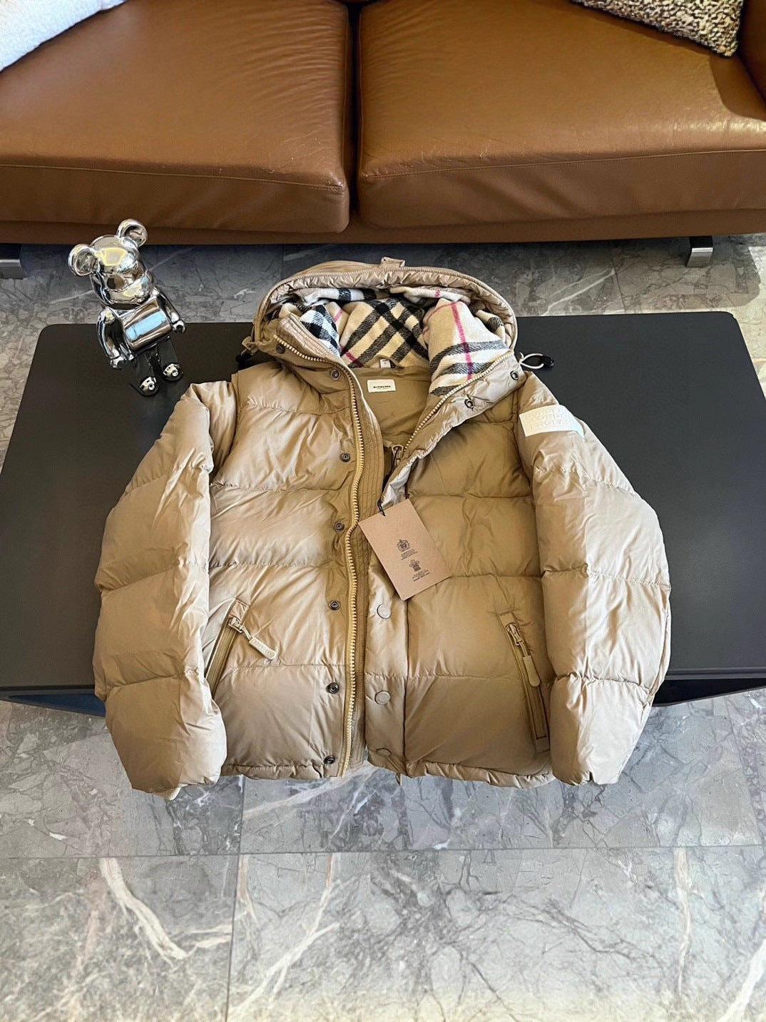 B Brand Sleeveless Couple Style Down Jacket Detachable Sleeves Hooded Down Jacket