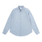 Trendy Brand Am* Small Heart Embroidered Shirt Casual Loose Fit Unisex Couple Style Amy Cotton Long Sleeve Top