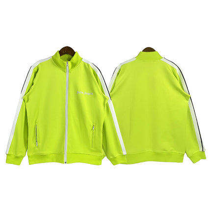 24SS Retro Trend Angel Color Block Embroidered Casual Jacket Top Jacket Set Long Pants Sweatshirt Trend
