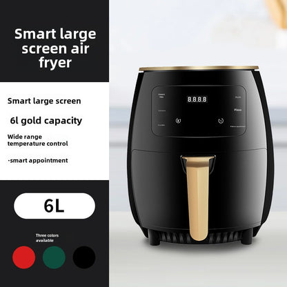 Air Fryer New Air Fryer Home Large Capacity Chips Machine Multi-Functional Deep Frying Pan